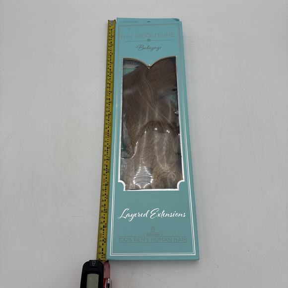 Halo couture 22" Layered Hair extension Balayage 100% Real Human Hair Color B613 - Picture 6 of 15